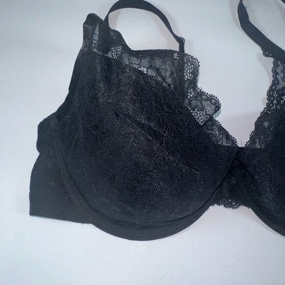 Soma Bra 38C Black Lightest Lift Lace Plunge Underwire Convertible - Picture 6 of 7